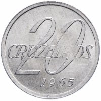 купить Бразилия 20 крузейро (cruzeiros) 1965