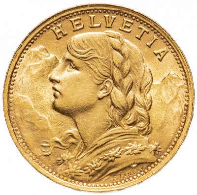 купить Швейцария 20 франков (francs) 1947