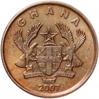 купить Гана 1 песева (pesewa) 2007