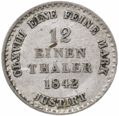 купить Германия, Ганновер 1/12 талера (thaler) 1842