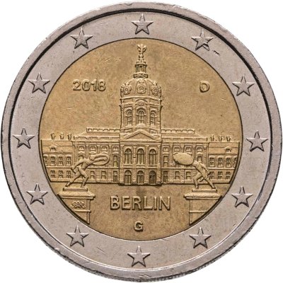 купить Германия 2 евро (euro) 2018 G "Дворец Шарлоттенбург, Берлин"