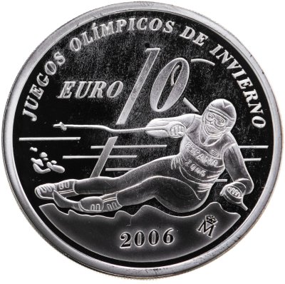 купить Испания 10 евро 2005 "XX зимние Олимпийские игры, Турин 2006"
