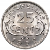 Купить Сейшельские острова 25 центов 1972