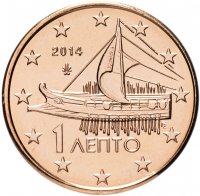 Купить Греция 1 цент (cent) 2014