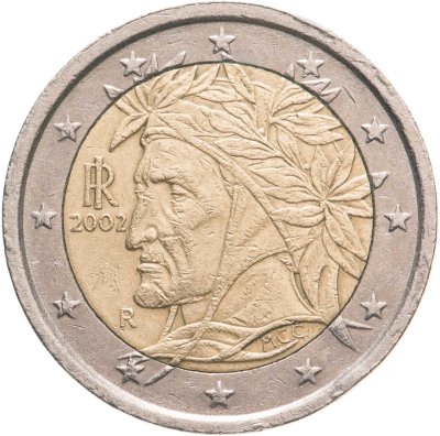купить Италия 2 евро (euro) 2002