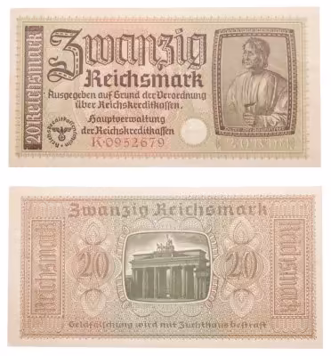 купить Германия, Третий Рейх 20 марок 1940