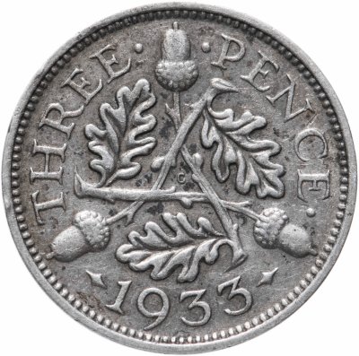 купить Великобритания 3 пенса (pence) 1933