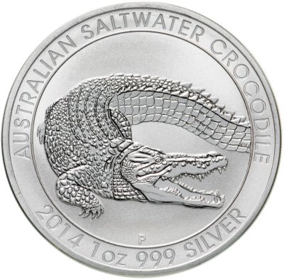 купить Австралия 1 доллар (dollar) 2014 P Australian Saltwater Crocodile (крокодил)
