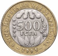 купить Западная Африка (BCEAO) 500 франков (francs) 2003-2010, случайная дата