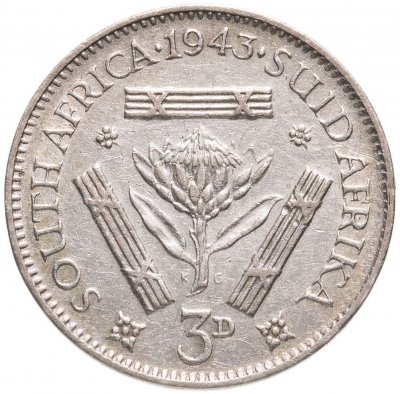 купить ЮАР 3 пенса (pence) 1943