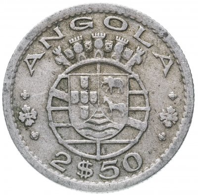купить Ангола 2,5 эскудо (escudos) 1956