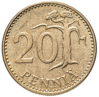 купить Финляндия 20 пенни (pennia) 1986