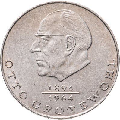 купить Германия (ГДР) 20 марок 1973 "Отто Гротеволь"