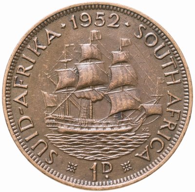 купить Южная Африка 1 пенни (penny) 1952