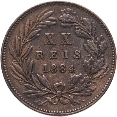 купить Португалия 20 рейс (reis) 1884
