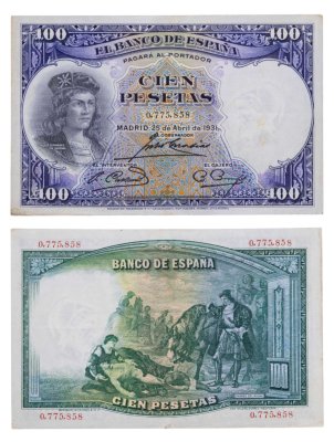 купить Испания 100 песет 1931 (Pick 83)