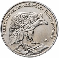 купить Куба 1 песо (peso) 2007 "Иберийская фауна - Белоголовый сип (Gyps fulvus)"