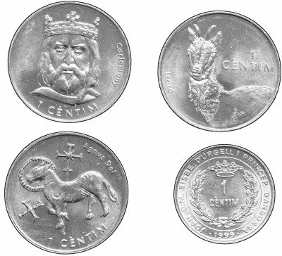купить Андорра набор монет 1999-2002 (4 штуки)