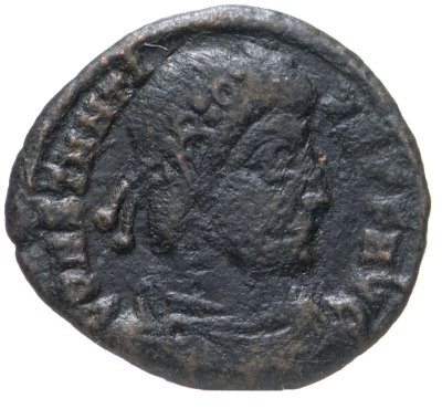 купить Римская Империя Констанций II 324–361 гг фракция фоллиса (реверс: две Виктории стоят лицом друг к другу)