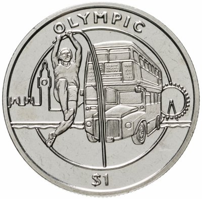 купить Сьерра-Леоне 1 доллар 2012 XXX летние Олимпийские Игры, Лондон 2012 - Прыжок с шестом
