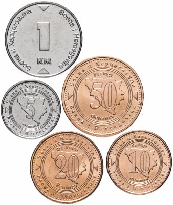 купить Босния и Герцеговина набор 5 монет 2007-2013