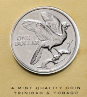 купить Серия "Птицы на монетах мира" - Тринидад и Тобаго 1 доллар (dollar) 1980 (в буклете)