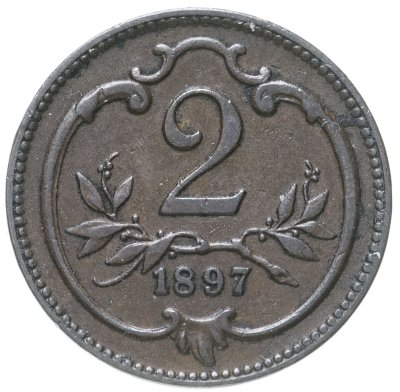 купить Австрия 2 геллера (heller) 1897