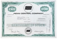 купить Акция США PENN CENTRAL COMPANY 1977
