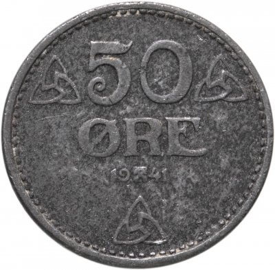 купить Норвегия 50 эре (ore) 1941
