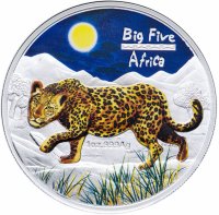 Купить Конго 240 франк 2008 "Большая пятёрка Африки - Леопард"