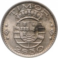 Купить Португальский Тимор 2.5 эскудо 1970