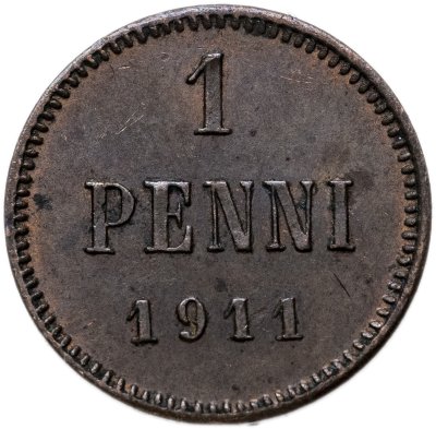 купить 1 пенни (penni) 1911 Российская Финляндия