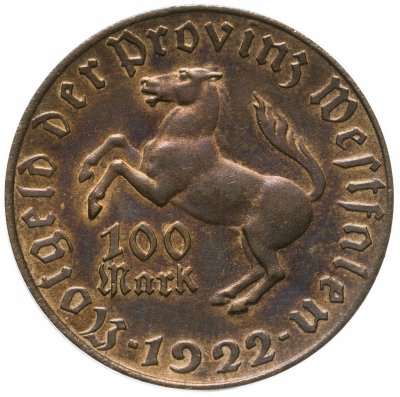 купить Германия, Вестфалия 100 марок 1922 "Генрих Фридрих Штейн" нотгельд
