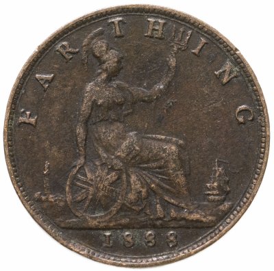 купить Великобритания 1 фартинг (farthing) 1888