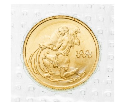 купить 25 рублей 2003 СПМД UNC "Знаки Зодиака - водолей", в запайке