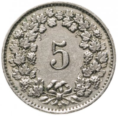 купить Швейцария 5 раппенов (rappen) 1930