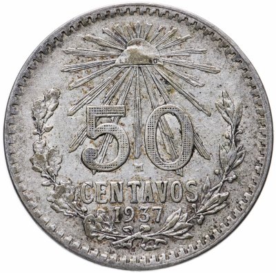 купить Мексика 50 сентаво (centavos) 1937