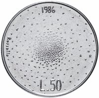 Купить Сан-Марино 50 лир (lire) 1986 "Эволюция технологий"
