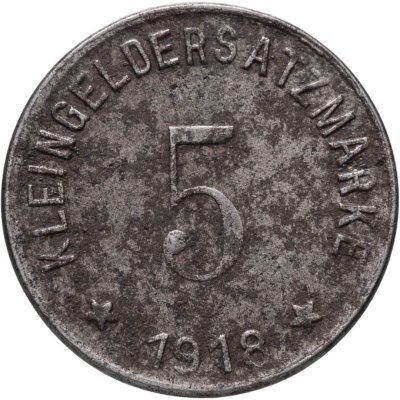 купить Германия, город Найла, нотгельд 5 пфеннигов 1918
