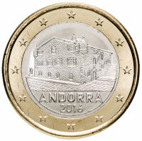 купить Андорра 1 евро (euro) 2016