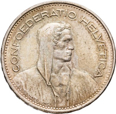 купить Швейцария 5 франков (francs) 1965
