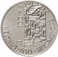 купить Финляндия 100 марок (markkaa) 2000 450 лет Хельсинки