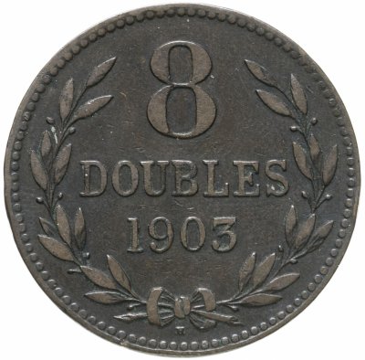 купить Гернси 8 дублей (doubles) 1903