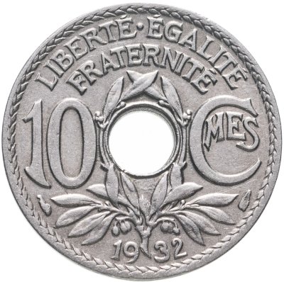 купить Франция 10 сантимов 1932