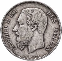 купить Бельгия 5 франков 1873