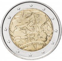 Купить Италия 2 евро 2008 "60 лет Всеобщей декларации прав человека"
