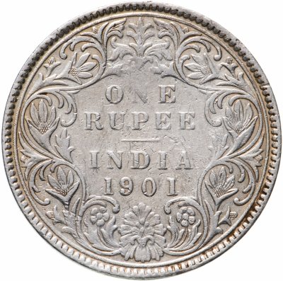 купить Индия (Британская) 1 рупия (rupee) 1901