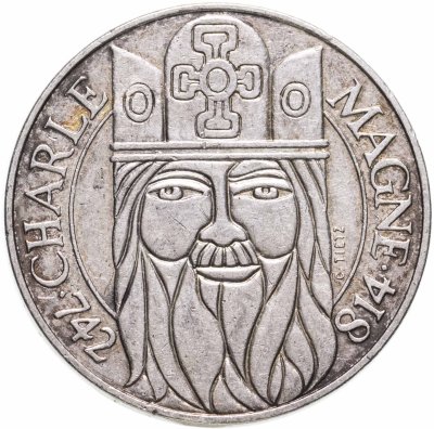 купить Франция 100 франков 1990 "Карл Великий"