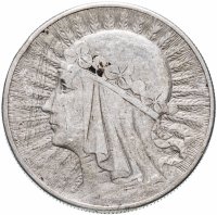 Купить Польша 10 злотых (zlotych) 1932 без обозначения монетного двора - Лондон