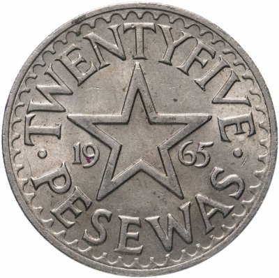 купить Гана 25 песев (pesewas) 1965